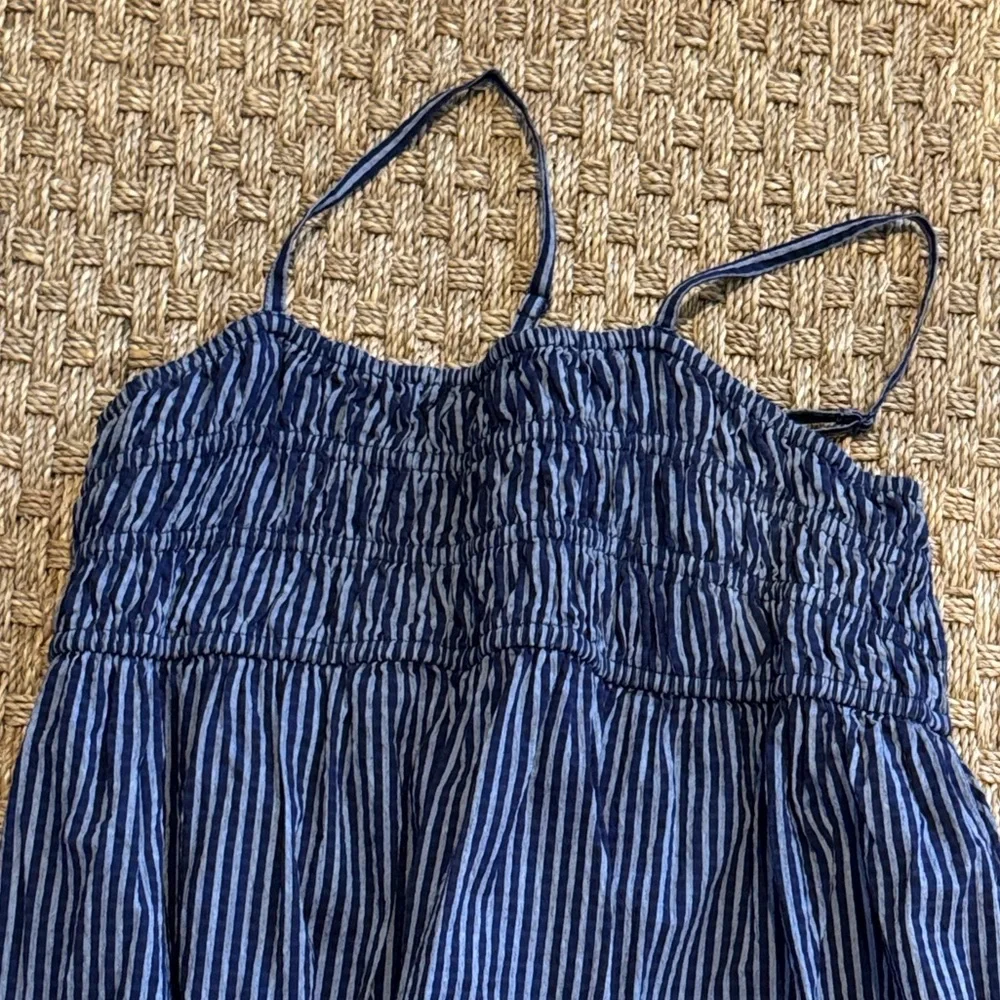 Elegant Navy Striped Women's Dress - Picture 5 of 9